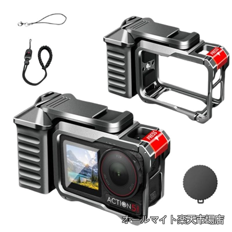 【貨物輸送無料】ACTION 5 Pro/ACTION 4/ACTION 3 相応う 写真機伏せ籠 一揃いの道具 軽銀アロイ製 グリップホルダー シャッター名取り草付 水晶体旗がしら 置きわすれる押しとどめる用同盟罷業一回り 付き添い人