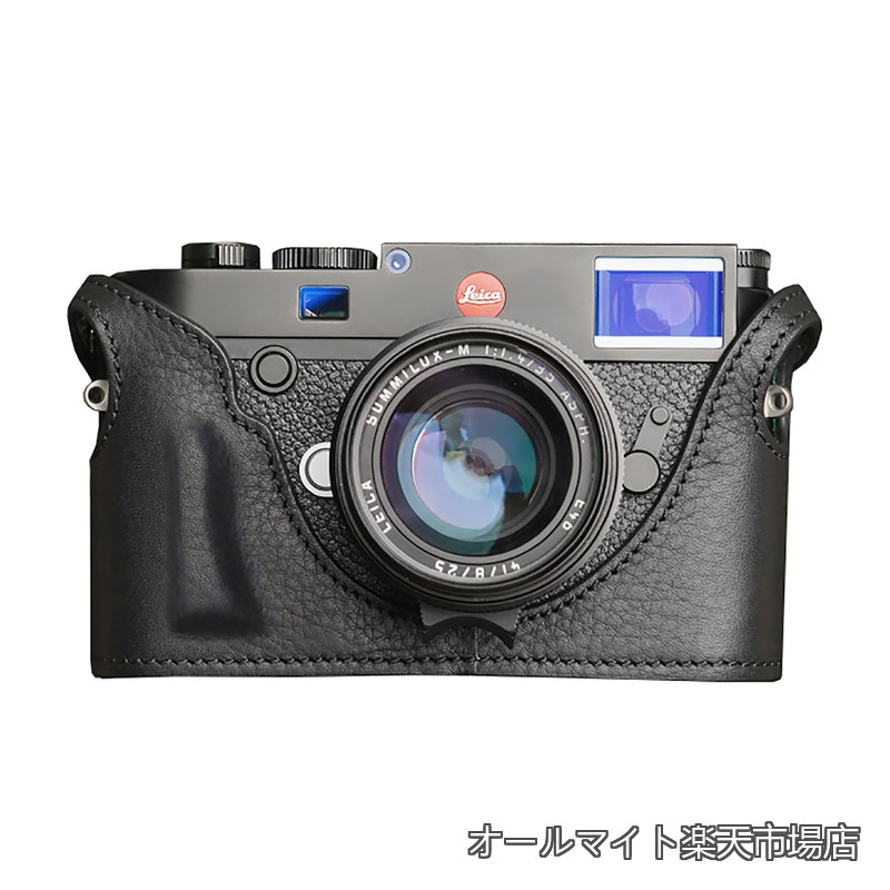 【貨物輸送無料】LEICA M10 M10-P M10P M10R M-D用 ボディーハーフケース 写真機入れもの 分かりやすいでレトロ (B- 黒いこと)
