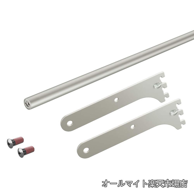 【送料無料】アームハング棚柱SS スリムパイプ 16φ SSシルバー 幅800mmタイプ SS-SPW8S｜オールマイト　店