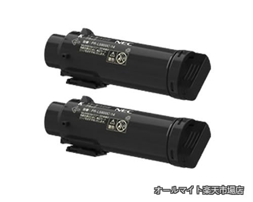 【貨物輸送無料】PR-L5800C-14 トナーカートリッジ 完全無欠品 黒いこと 2本仕掛ける