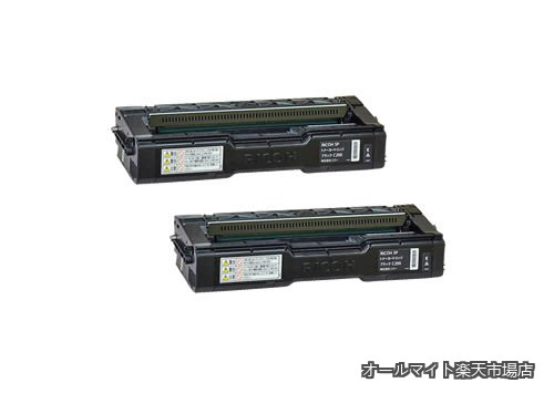 【貨物輸送無料】SP トナーカートリッジ 黒いこと C200 600568 完全無欠品 2本仕掛ける