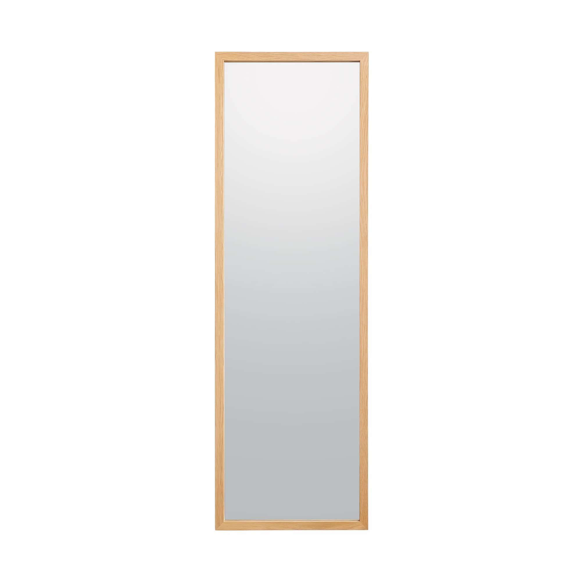 【送料無料】壁に付けられる家具ミラー オーク材 中 幅32.5&times;奥行2&times;高さ100cm 44505069｜オールマイト　店
