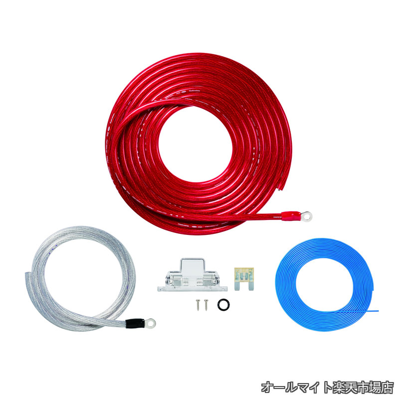 【貨物輸送無料】TPK-400R パワーケーブルキット 力強さアンプリファイアー用ワット数一揃いの道具 4AWG 12V 960W/80A