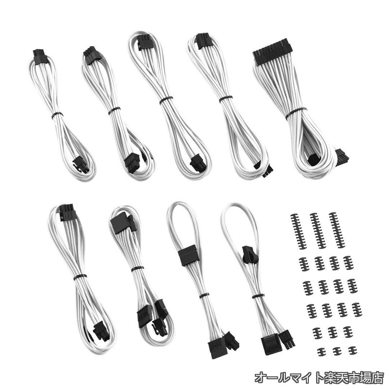 【送料無料】RT-Series Classic ModFlex Sleeved Cable Kit for ASUS and Seasonic (White)｜オールマイト　店