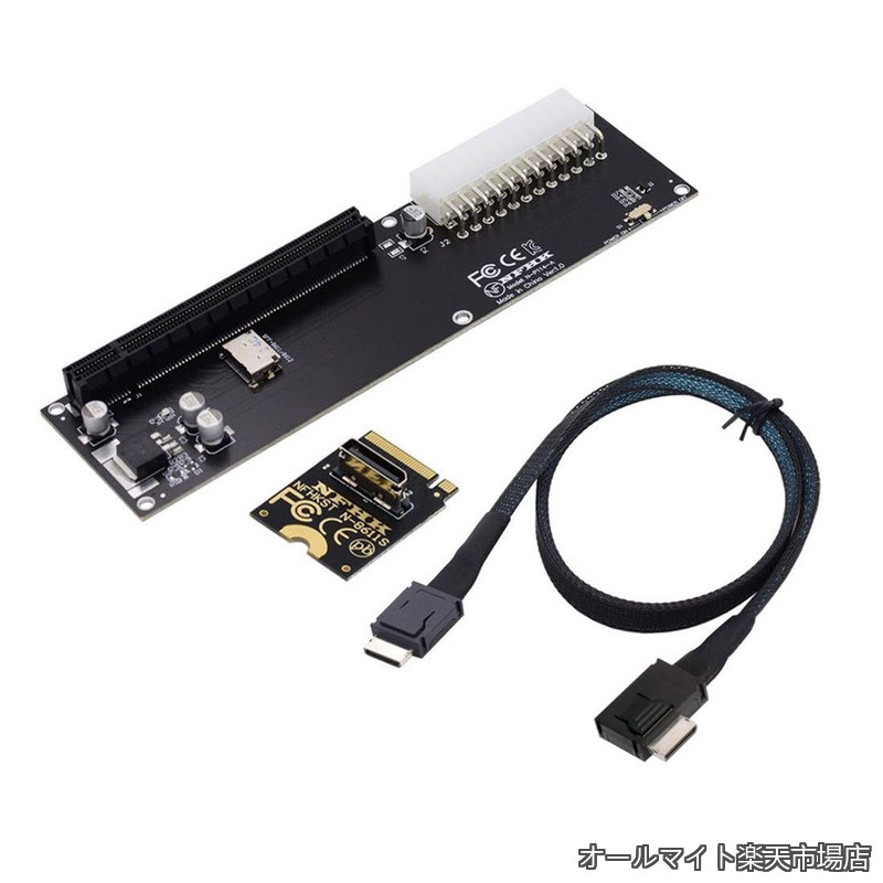 【送料無料】Oculink SFF-8612 - PCI-E 3.0/4.0 M.2 M-Key to PCIe 3.0/4.0 X16アダプター eGPU/GPD Win Max2 外部グラフィックスカード&SSD用|オールマイト 店