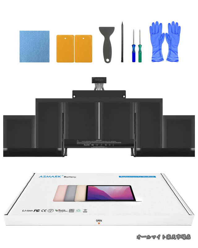 【送料無料】Macbook Pro A1398 バッテリー 交換 適用 15インチ (Mid 2015 Mid 2014 Late 2013) A1494/A1618 バッテリー Retina 15-inch (A1494/A1618)|オールマイト 店