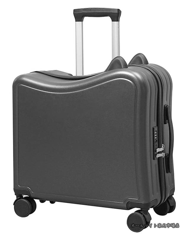 【貨物輸送無料】ちびっ子用 旅行バッグ 乗れる 機内持ち込み ちびっ子が乗れる持ちはこび容れもの 好いたらしい 軽さ キッズ キャリーバッグ 文字盤鍵を掛ける式 ダブルキャスターで静音 お出掛け 行楽 入園差し上げ物 43L 44*23*47コマーシャル 黒いこと