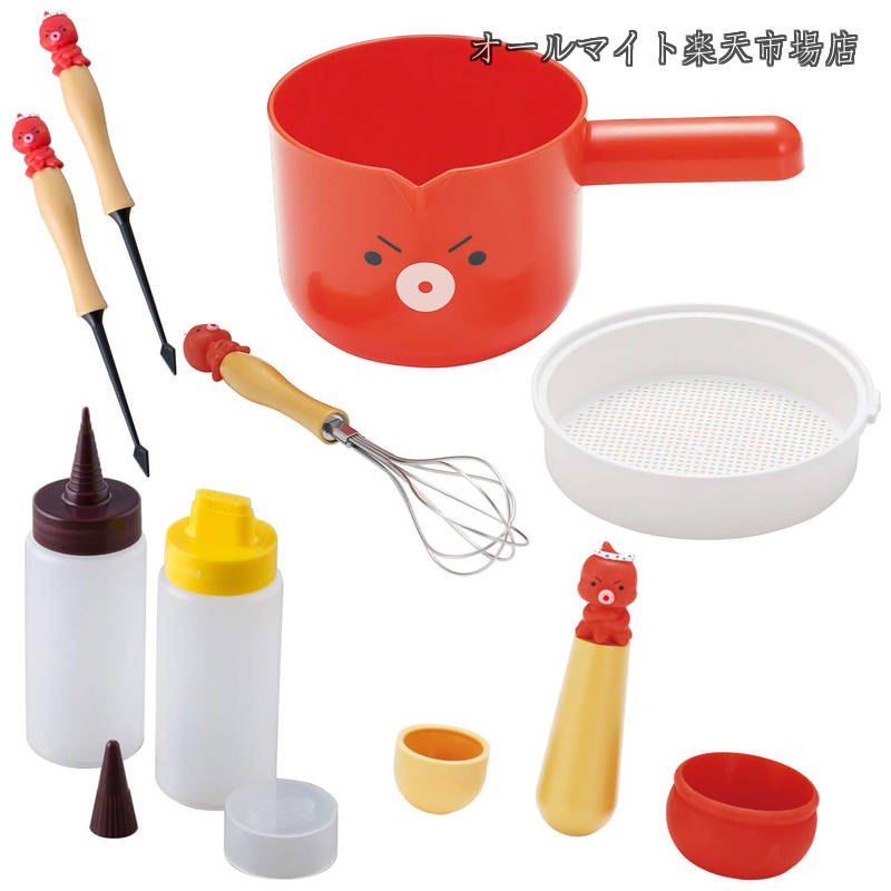 【送料無料】KAI たこ焼き ツール 5点セット ピック 2本 キッチンペーパー 油引き 粉つぎ ボール ディスペンサー|オールマイト 店