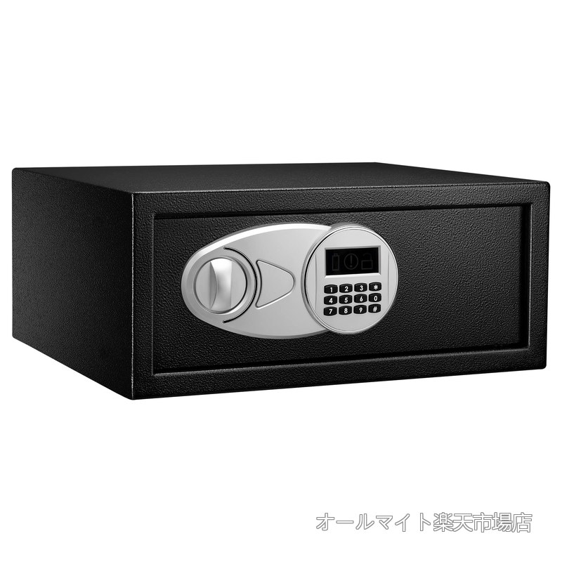 【送料無料】金庫 家庭用 業務用 電子式 19.8 L (幅43cm x 奥行37cm x 高さ18cm) スチール ブラック｜オールマイト　店