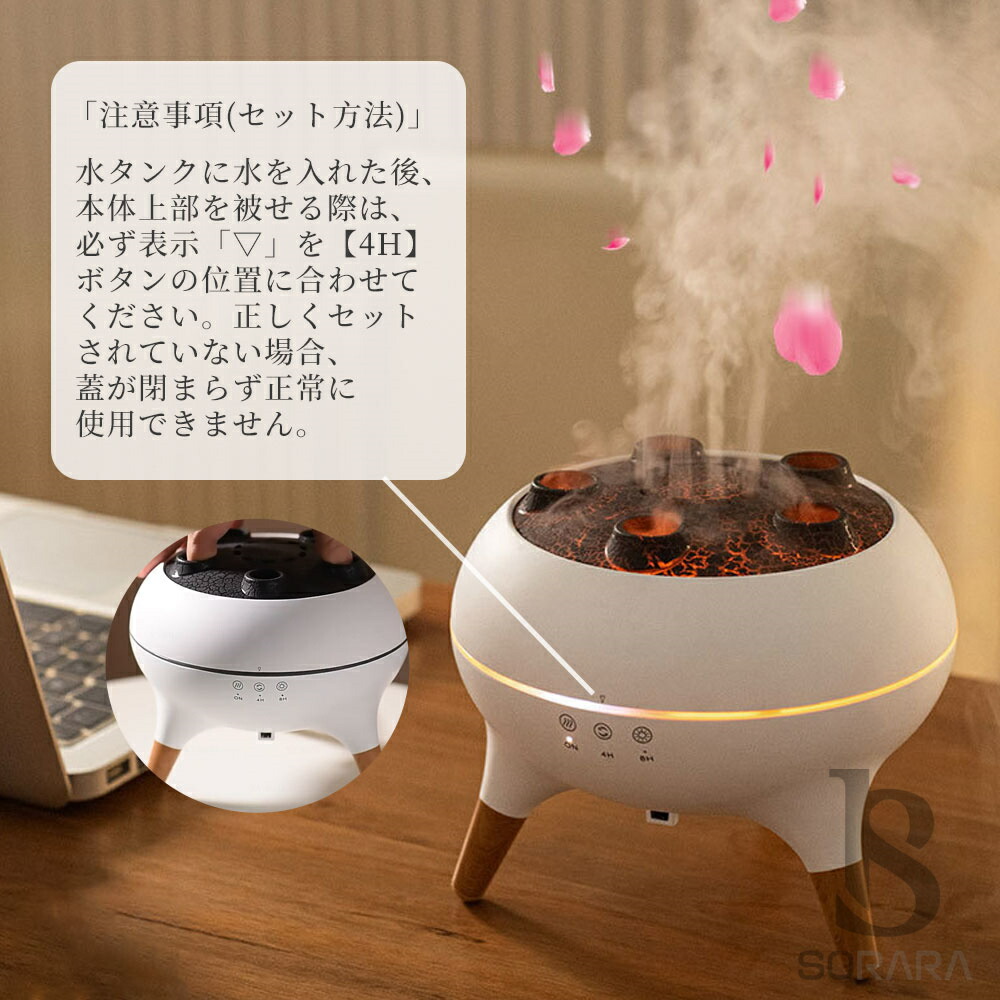 加湿器 小型 卓上 超音波 超静音 アロマ加湿器 卓上加湿器 アロマディフューザー くらげ ミスト LEDライト ムードライト ディフューザー 夜間ライト タイマー 癒し おしゃれ インテリア 空焚き防止 秋冬 乾燥対策 ディフューザー クラゲ加湿器