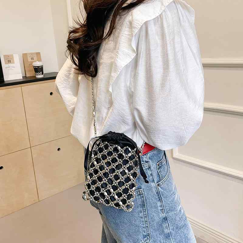 ショルダー スマホバッグ クロスボディ ビーズバッグ バッグ 小物 アイテム オシャレ ファッション バック カバン 鞄 レディース