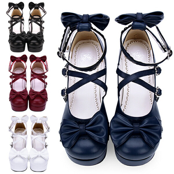 ロリータ 靴 レディース ハイヒールパンプス コスプレ ストラップパンプス お嬢様風 ヒール8cm shoes ゴスロリ 可愛い ロリータ コスプレ 女の子用 ロリータパンプス シューズ 女の子靴 ロリ姫靴 フォーマル お茶会 通勤 通学 送料無料|alloneall