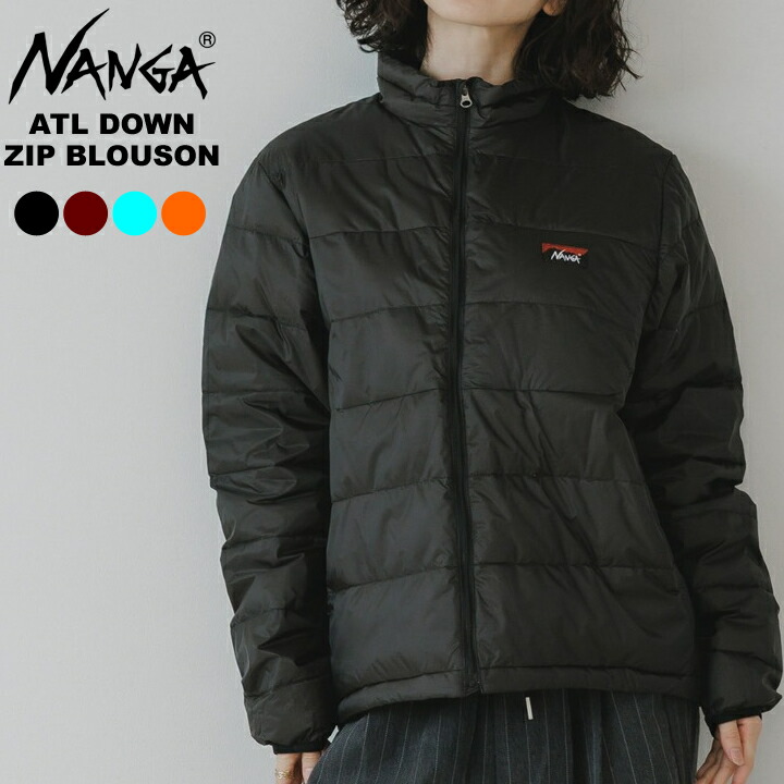 NANGA ナンガ レディース メンズ 落ち込む ATL DOWN ZIP BLOUSON オーロラテックスライト ブランド名ロゴタイプ 落ち込む上衣 軽さ ナンガダウンジャケット ナンガダウンレディース ナンガレディース