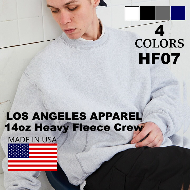 LOS ANGELES APPAREL　ロサンゼルスアパレル パーカー メンズ レディース 春秋冬用 綿100% ※グレーのみコットン98%,ポリエステル2%　パーカー 全4色 ホワイト ブラック グレー ネイビーS/M/L/XL 14oz