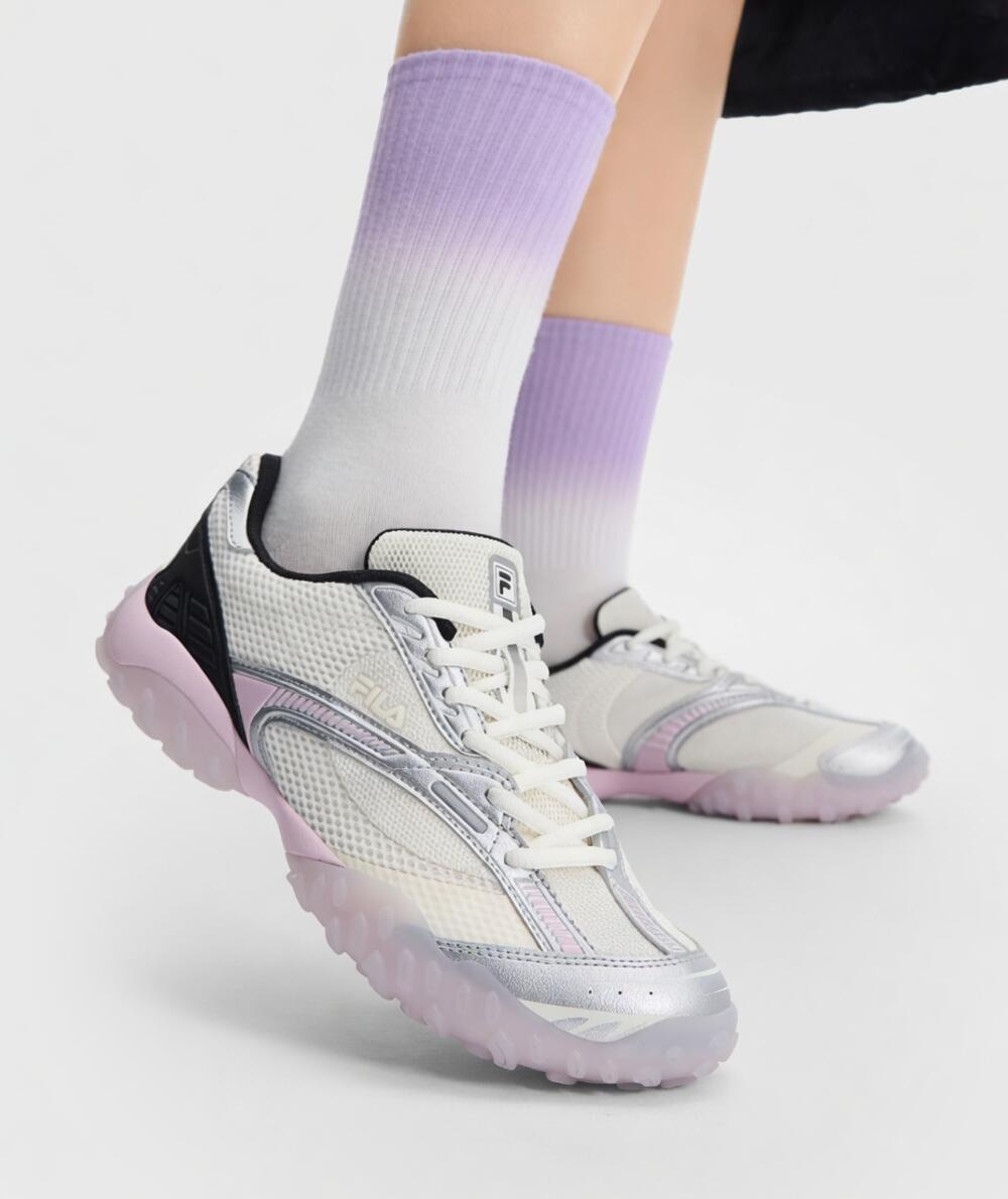 日本未入荷 FILA フィラ Echappe2 Jumping Shoes Silverpink エシャペ2 ジャンピング シューズ しろがね色 サクラ色 レディーススニーカー f12w522146fms
