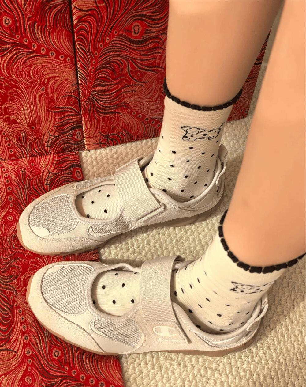 日本未入荷 Champion はやりっ子 MaryJane Slippers White Beige メリージェーン 家庭用スリッパ ホワイトベージュレディース サンダル U6AFCRW10A1