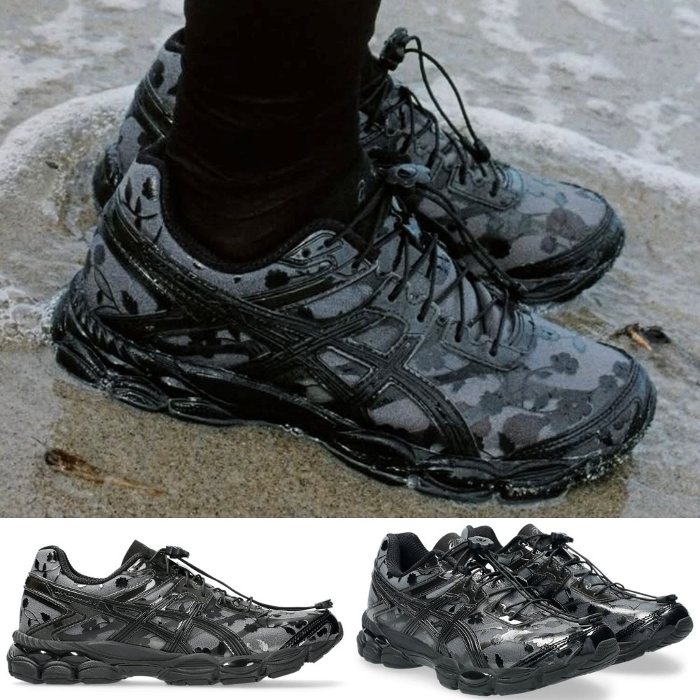 日本未入荷 ASICS Cecilie Bahnsen アシックス ゲル ゲルキュムラス16 ブラック 男女兼用 GEL-CUMULUS 16 SSCB BLACK/BLACK 1203A762-001｜jelly