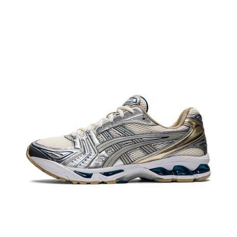 日本未入荷 Asics Gel-Kayano 14 アシックス ゲルカヤノ14  Cream Pure Silver 皮膚軟化剤 純然たるしろがね色 駈けっくらシューズ 男女兼用スニーカー 1201A019-105