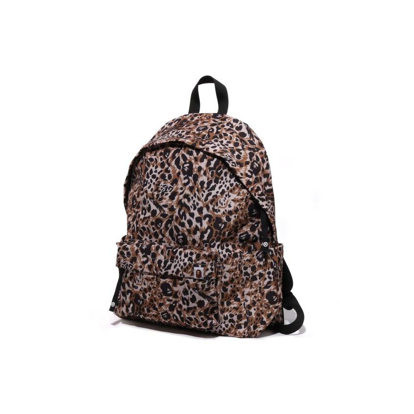 日本未入荷 BAPE wild レオパード柄 背嚢 うしろ側 男女兼用背嚢 0ZXBGM004891P