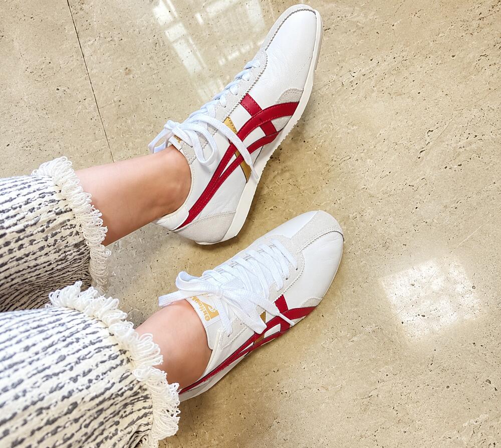 日本未入荷 Onitsuka Tiger Runspark Red Gold オニツカタイガー 幽客ぴかぴか光る 赤いことゴールド 男女兼用スニーカー1183B480-106