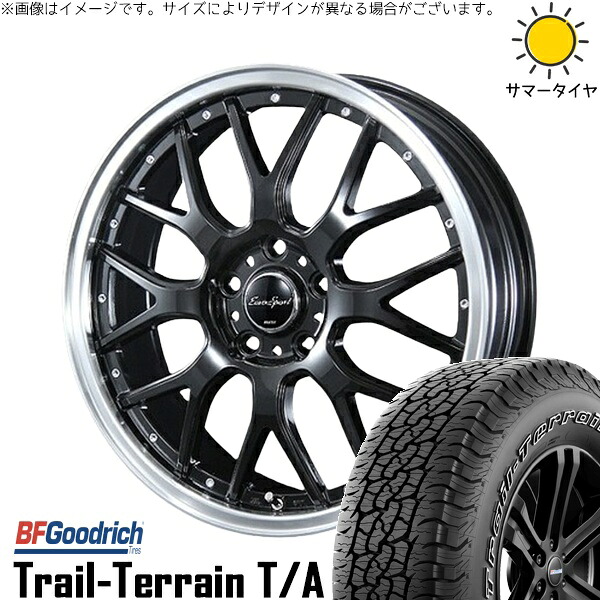 ZR-V クロストレック 225/60R18 サマータイヤ ホイール 4本セット 新品 | BFグッドリッチ (BF Goodrich) トレイルテレーン T/A × ブレスト (BLEST) ユーロスポーツ タイプ815 グロスブラック 18インチ 7J +53 5穴114.3 135,300円