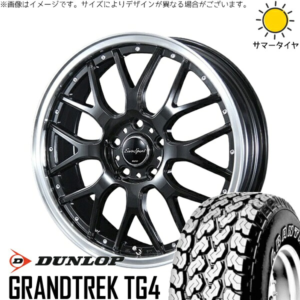 ハイゼットジャンボ 145/80R12 サマータイヤ ホイール 4本セット 新品 | ダンロップ (DUNLOP) グラントレック TG4 &times; ブレスト (BLEST) ユーロスポーツ タイプ815 グロスブラック 12インチ 4.00B +43 4穴100｜タイヤショップ オールテレーン
