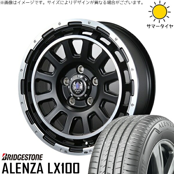 カローラクロス 215/70R16 サマータイヤ ホイール 4本セット 新品 | ブリヂストン (BRIDGESTONE) アレンザ LX100 × ブレスト (BLEST) バーンズテック DH-ストリーム セミグロスブラック 16インチ 7J +35 5穴114.3|タイヤショップ オールテレーン
