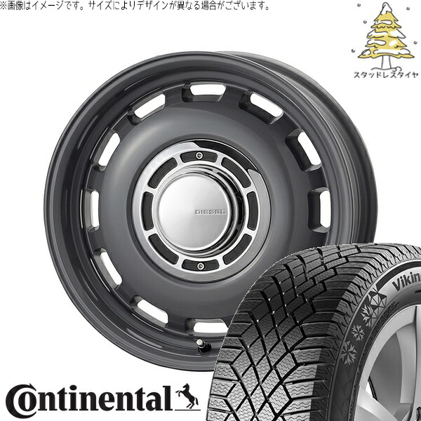 スズキ ジムニー JB64 JB23 JA22 JA12 215/70R16 スタッドレスタイヤ ホイール 4本セット 新品 | コンチネンタル (CONTINENTAL) バイキングコンタクト セブン (VikingContact7) × コスミック (COSMIC) クロスブラッド ディーゼル 16インチ 5.5J +20 5穴139.7