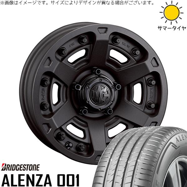 クラウンスポーツ 235/60R18 サマータイヤ ホイール 4本セット 新品 | ブリヂストン (BRIDGESTONE) アレンザ001 (ALENZA001) × クリムソン (CRIMSON) マーテルギア アーマー ショットガンブラック 18インチ 8J +35 5穴114.3