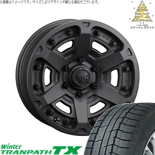 ヤリスクロス 205/65R16 スタッドレスタイヤ ホイール 4本セット 新品 | トーヨータイヤ (TOYO TIRE) ウィンタートランパス TX &times; クリムソン (CRIMSON) マーテルギア アーマー ショットガンブラック 16インチ 7J +35 5穴114.3｜タイヤショップ オールテレーン
