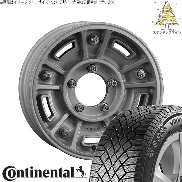 スズキ ジムニー JB64 JB23 JA22 JA12 215/70R16 スタッドレスタイヤ ホイール 4本セット 新品 | コンチネンタル (CONTINENTAL) バイキングコンタクト セブン (VikingContact7) × クリムソン (CRIMSON) ディーン BJメキシカン 16インチ 5.5J +20 5穴139.7