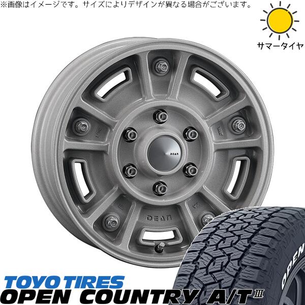 ハイエース専用 215/70R16 サマータイヤ ホイール 4本セット 新品 | トーヨータイヤ (TOYO TIRE) オープンカントリー A/T3 × クリムソン (CRIMSON) ディーン BJメキシカン ショットクリア 16インチ 6.5J +38 6穴139.7
