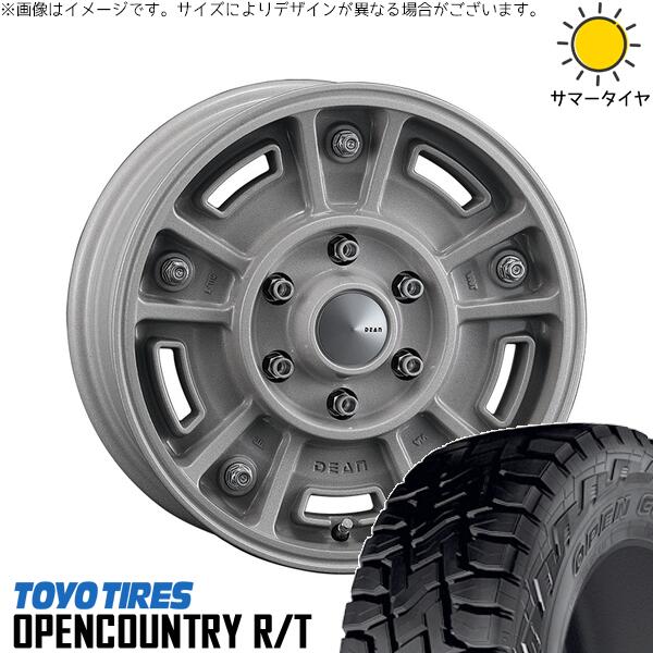 ハイエース専用 215/70R16 サマータイヤ ホイール 4本セット 新品 | トーヨータイヤ (TOYO TIRE) オープンカントリー R/T × クリムソン (CRIMSON) ディーン BJメキシカン ショットクリア 16インチ 6.5J +38 6穴139.7