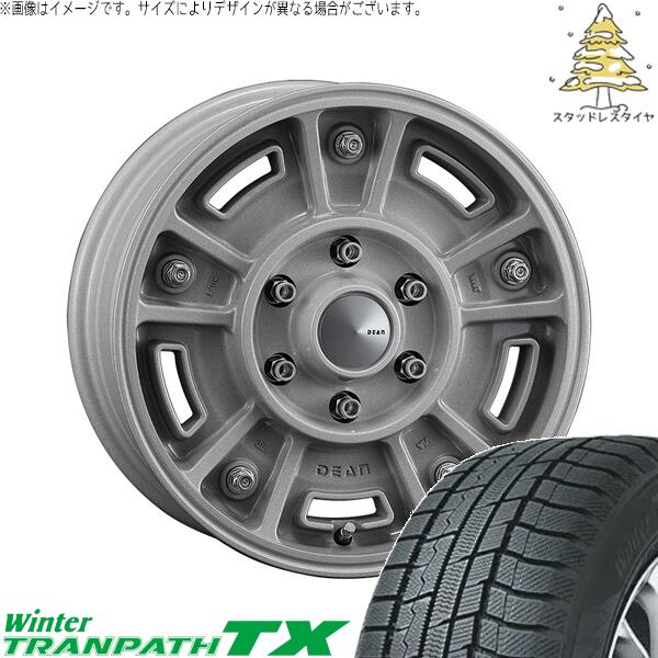 ハイエース専用 215/70R16 スタッドレスタイヤ ホイール 4本セット 新品 | トーヨータイヤ (TOYO) ウィンタートランパス TX (WinterTRANPATH TX) × クリムソン (CRIMSON) ディーン BJメキシカン ショットクリア 16インチ 6.5J +38 6穴139.7