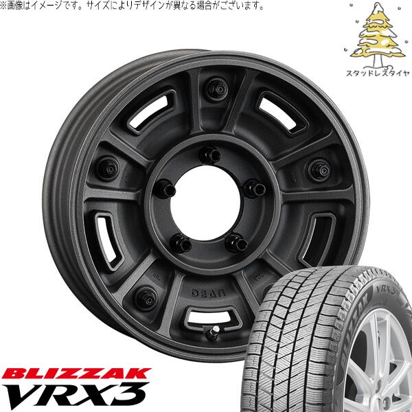 スズキ ジムニー JB64 JB23 JA22 JA12 215/70R16 スタッドレスタイヤ ホイール 4本セット 新品 | ブリヂストン (BRIDGESTONE) ブリザック VRX3 (BLIZZAK VRX3) × クリムソン (CRIMSON) ディーン BJメキシカン 16インチ 5.5J +20 5穴139.7