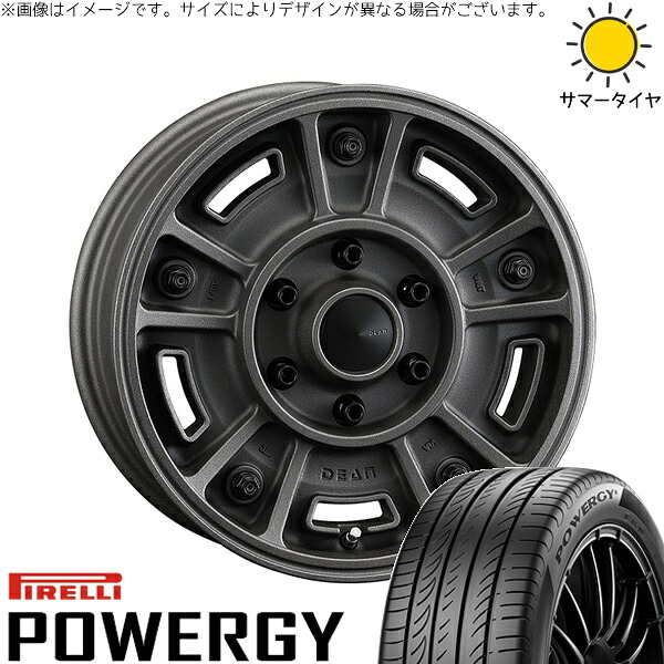 ハイエース専用 215/65R16 サマータイヤ ホイール 4本セット 新品 | ピレリ (PIRELLI) パワジー &times; クリムソン (CRIMSON) ディーン BJメキシカン ショットチャコールブラック 16インチ 6.5J +38 6穴139.7｜タイヤショップ オールテレーン
