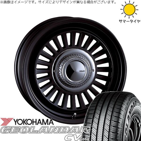 スズキ ジムニー JB64 JB23 JA22 JA12 215/70R16 サマータイヤ ホイール 4本セット 新品 | ヨコハマタイヤ (YOKOHAMA) ジオランダーCV G058 × クリムソン (CRIMSON) ディーン カリフォルニア マットブラック 16インチ 5.5J +20 5穴139.7