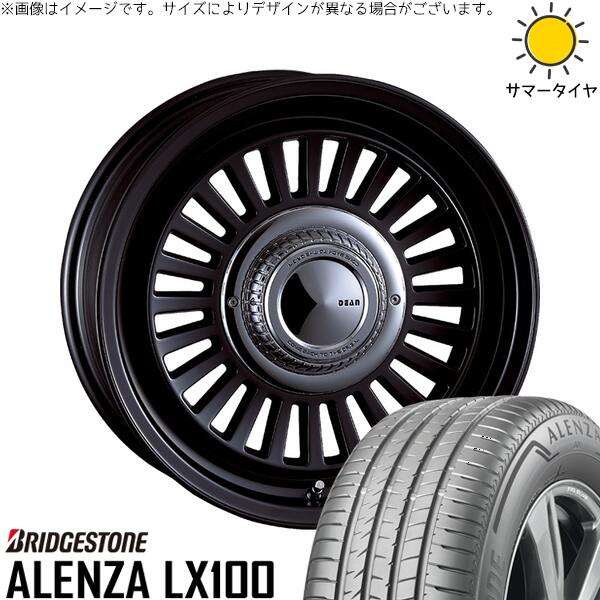 FJクルーザー プラド 265/70R17 サマータイヤ ホイール 4本セット 新品 | ブリヂストン (BRIDGESTONE) アレンザ LX100 (ALENZA LX100) × クリムソン (CRIMSON) ディーン カリフォルニア マットブラック 17インチ 7.5J +20 6穴139.7