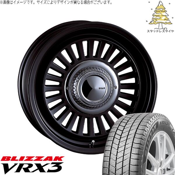 ジムニーシエラ 215/70R16 スタッドレスタイヤ ホイール 4本セット 新品 | ブリヂストン (BRIDGESTONE) ブリザック VRX3 (BLIZZAK VRX3) × クリムソン (CRIMSON) ディーン カリフォルニア マットブラック 16インチ 6J -5 5穴139.7|タイヤショップ オールテレーン