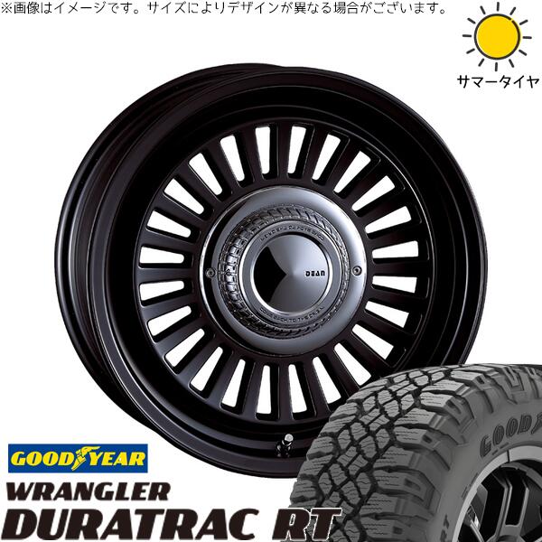 スズキ ジムニー JB64 JB23 JA22 JA12 225/75R16 サマータイヤ ホイール 4本セット 新品 | グッドイヤー (GOODYEAR) ラングラー デュラトラック RT × クリムソン (CRIMSON) ディーン カリフォルニア マットブラック 16インチ 5.5J +20 5穴139.7|タイヤショップ オールテレーン