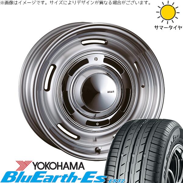 スカイライン 225/50R18 サマータイヤ ホイール 4本セット 新品 | ヨコハマタイヤ (YOKOHAMA) ブルーアース ES32 × クリムソン (CRIMSON) ディーン クロスカントリー バーニッシュグレー 18インチ 8J +35 5穴114.3
