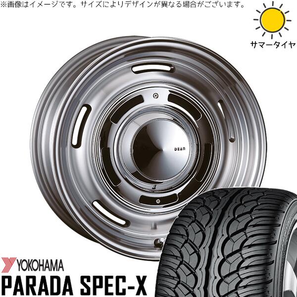 GN アウトランダー 235/60R18 サマータイヤ ホイール 4本セット 新品 | ヨコハマタイヤ (YOKOHAMA) パラダ Spec-X PA02 × クリムソン (CRIMSON) ディーン クロスカントリー バーニッシュグレー 18インチ 8J +35 5穴114.3