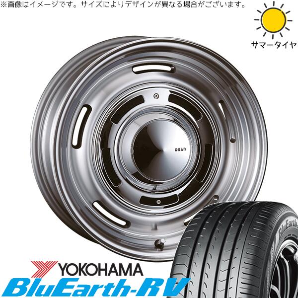 クラウン カムリ マークX 225/45R18 サマータイヤ ホイール 4本セット 新品 | ヨコハマタイヤ (YOKOHAMA) ブルーアース RV03 × クリムソン (CRIMSON) ディーン クロスカントリー バーニッシュグレー 18インチ 8J +35 5穴114.3