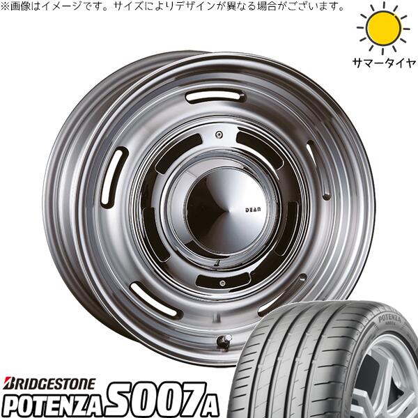 ヴェルファイア 235/50R18 サマータイヤ ホイール 4本セット 新品 | ブリヂストン (BRIDGESTONE) ポテンザ S007A × クリムソン (CRIMSON) ディーン クロスカントリー バーニッシュグレー 18インチ 8J +35 5穴114.3