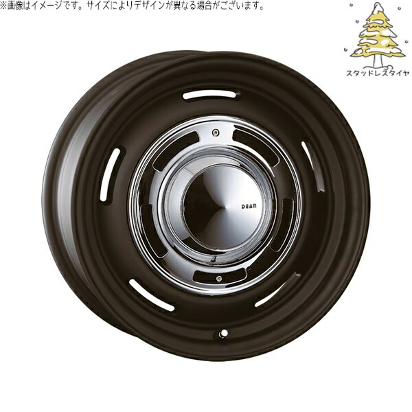 タンク ルーミー トール 165/55R15 スタッドレスタイヤ ホイール 4本セット 新品 | おすすめ輸入タイヤ × クリムソン (CRIMSON) ディーン クロスカントリー マットブラック 15インチ 6J +42 4穴100|タイヤショップ オールテレーン