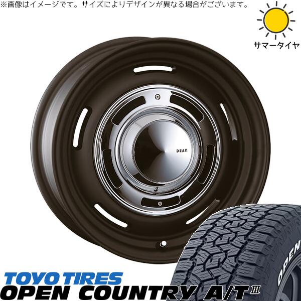 トライトン 265/70R17 サマータイヤ ホイール 4本セット 新品 | トーヨータイヤ (TOYO TIRE) オープンカントリー A/T3 × クリムソン (CRIMSON) ディーン クロスカントリー マットブラック 17インチ 8J +20 6穴139.7