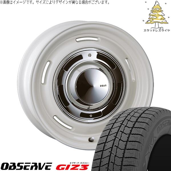 ヴェルファイア 235/50R18 スタッドレスタイヤ ホイール 4本セット 新品 | トーヨータイヤ (TOYO) オブザーブ ギズスリー (OBSERVE GIZ3) × クリムソン (CRIMSON) ディーン クロスカントリー マーガレットホワイト 18インチ 8J +35 5穴114.3