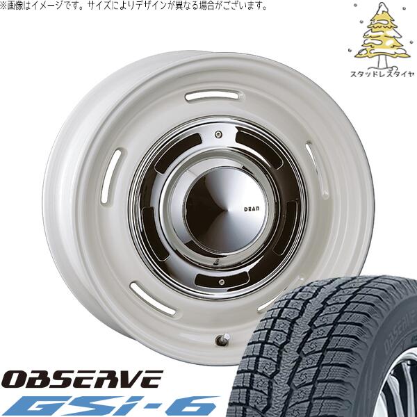 GN アウトランダー 235/60R18 スタッドレスタイヤ ホイール 4本セット 新品 | トーヨータイヤ (TOYO) オブザーブ Gsi-6 (OBSERVE Gsi-6) × クリムソン (CRIMSON) ディーン クロスカントリー マーガレットホワイト 18インチ 8J +35 5穴114.3
