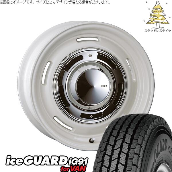 スズキ ジムニー JB64 JB23 JA22 JA12 225/70R16 スタッドレスタイヤ ホイール 4本セット 新品 | ヨコハマタイヤ (YOKOHAMA) アイスガード91 IG91 &times; クリムソン (CRIMSON) ディーン クロスカントリー マーガレットホワイト 16インチ 5.5J +20 5穴139.7｜タイヤショップ オールテレーン