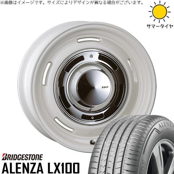 レクサスRX 235/65R18 サマータイヤ ホイール 4本セット 新品 | ブリヂストン (BRIDGESTONE) アレンザ LX100 (ALENZA LX100) × クリムソン (CRIMSON) ディーン クロスカントリー マーガレットホワイト 18インチ 8J +35 5穴114.3